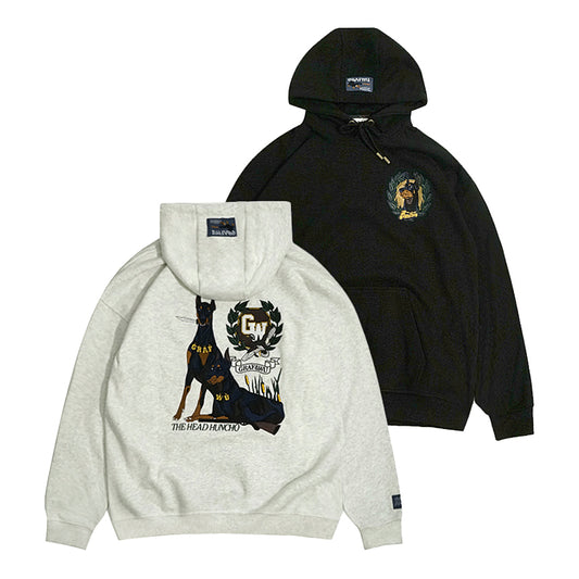 GRAF&WU Huncho Leader Bloodthirsty Doberman Thick Fleece Hoodies