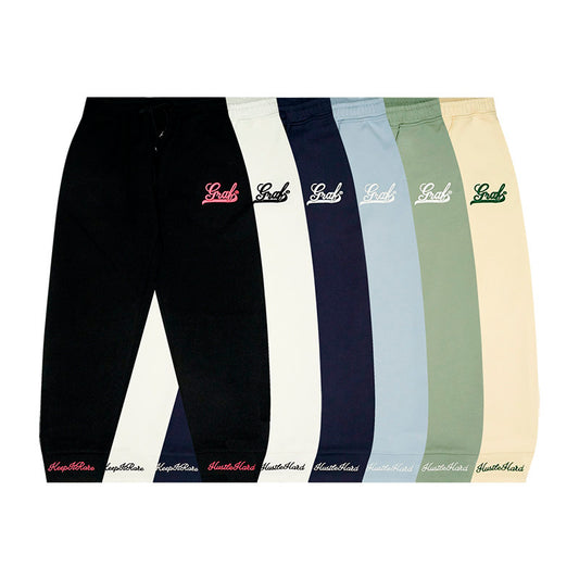 GRAF&WU Embroidered Letter Slim-Fit Lightweight Sweatpants