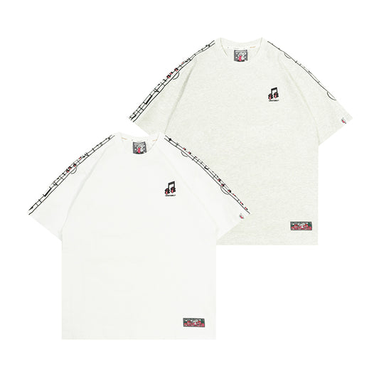 GRAFWU Music Notes Cute Ghost T-Shirts