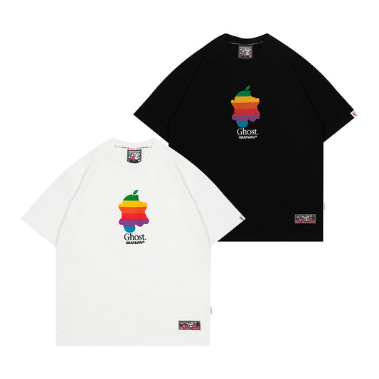 GRAF&WU Rainbow Cute Ghost T-Shirts