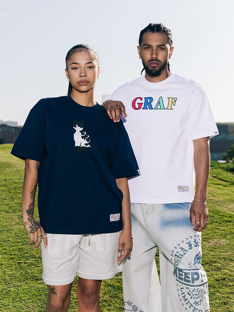 GRAF&WU Cow Cat Fashion T-Shirts