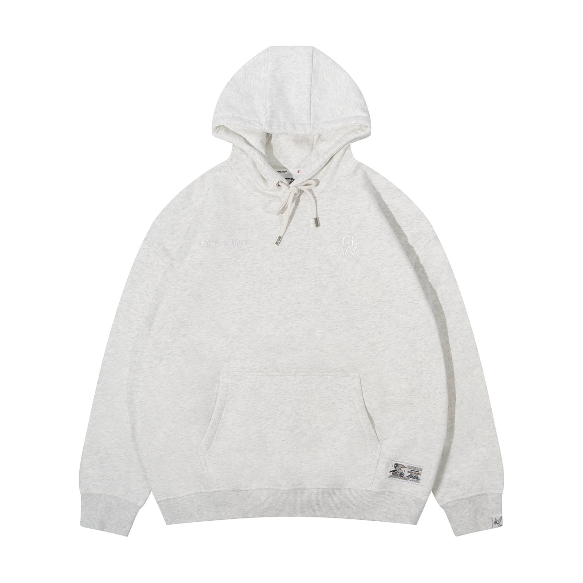 GRAF&WU GW Embroidered Oversized Fleece Hoodie