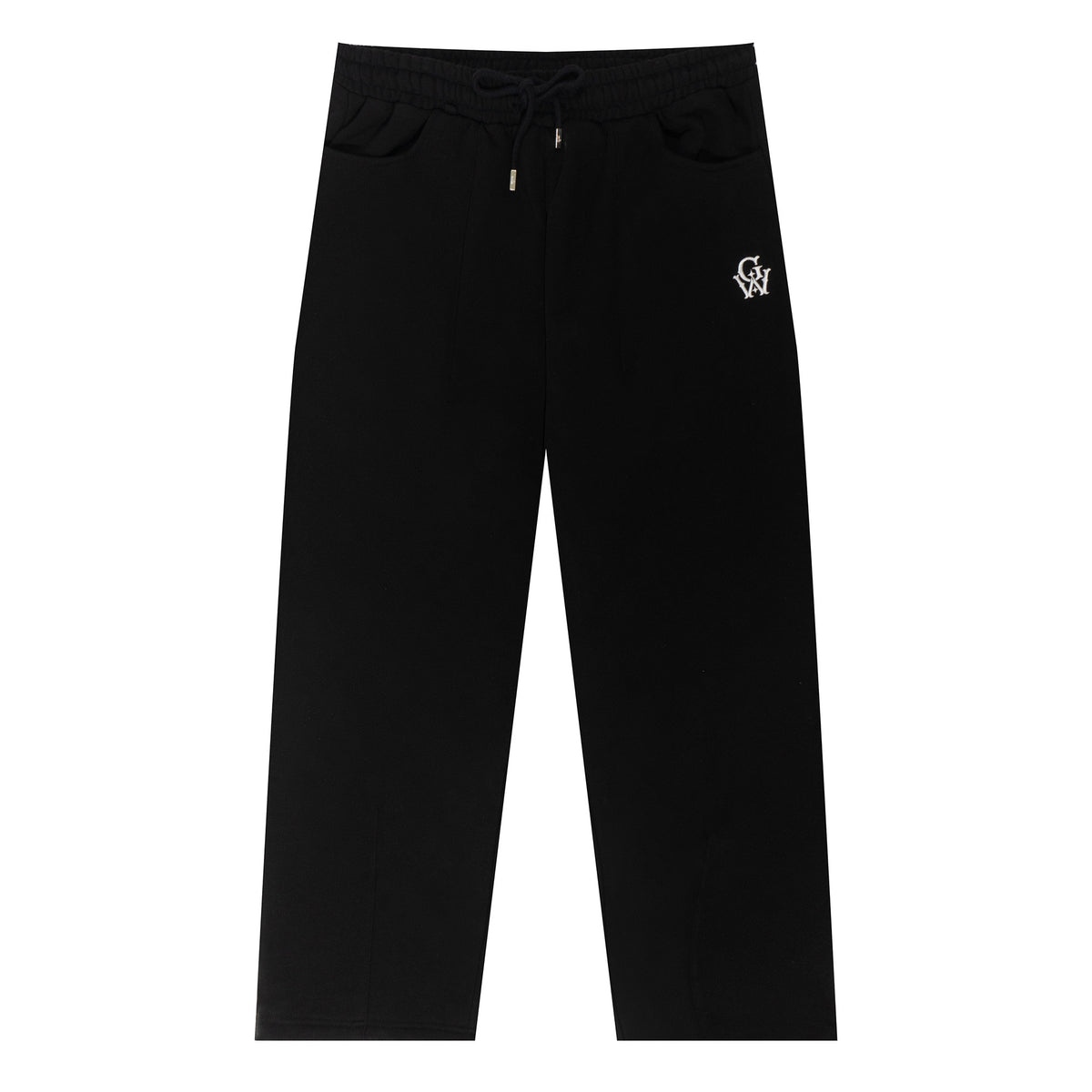 GRAF&WU Unisex Embroidered Cotton Fleece Sweatpants