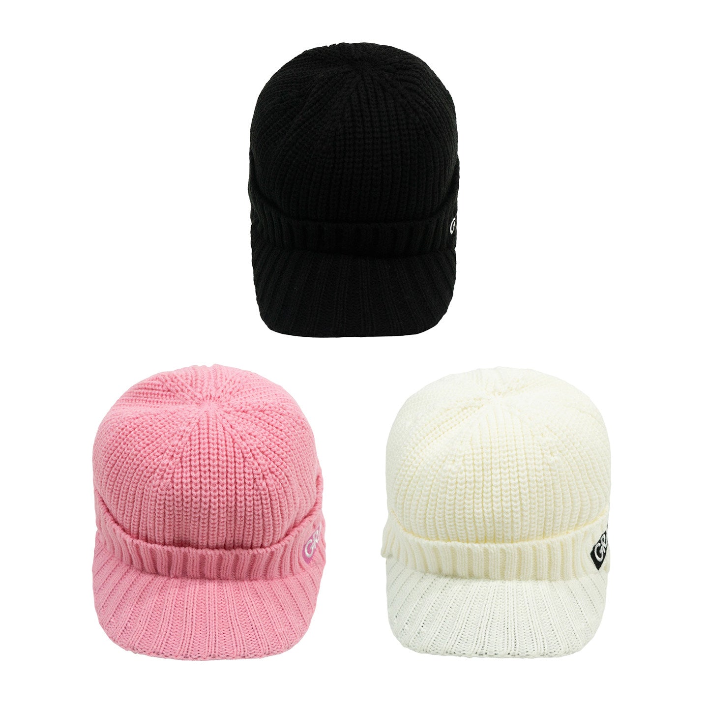 GRAF&WU Giraffe Logo Embroidered Streetwear Knitted Cap