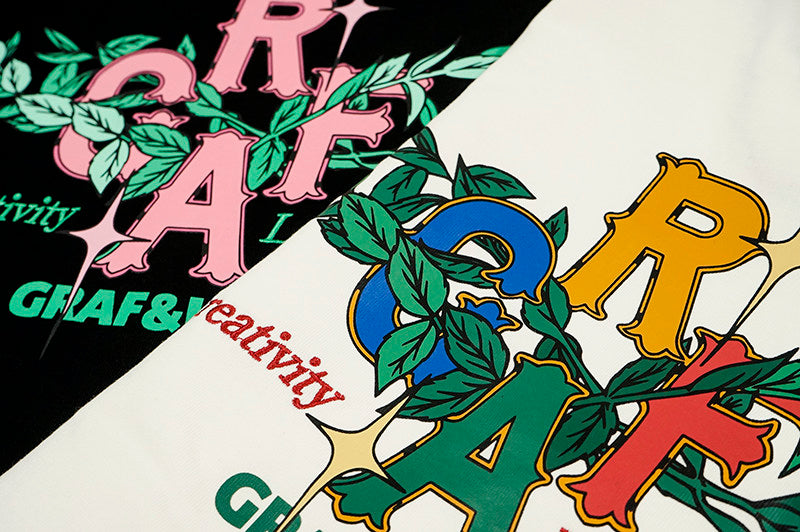 GRAF&WU Embroidered Floral Logo Long Sleeve Tee