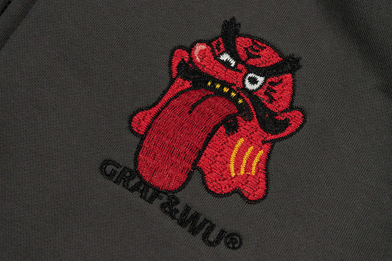 GRAF&WU Halloween Medusa Fairy Zombie Kappa Cute Ghost Zip-up Hoodie