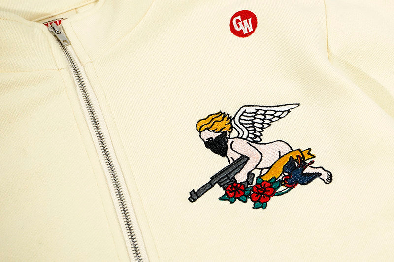 GRAF&WU Angel Goddess Ice Cream Retro Hot Girl Casual Short Top Jacket