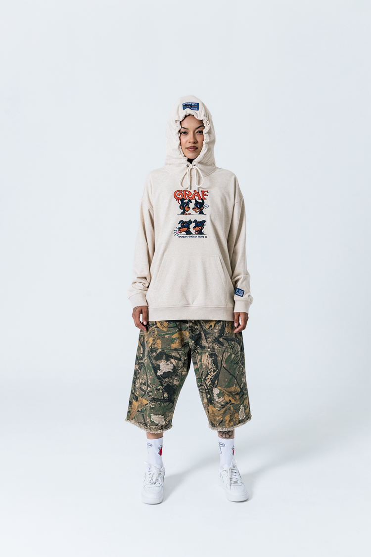 GRAF&WU Street Gossip Series Angel Bunny Doberman Hoodie