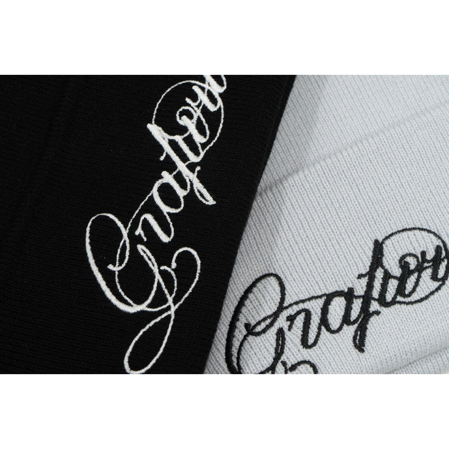 GRAF&WU Artistic Letter Rhinestone Streetwear Wool Knit Beanie