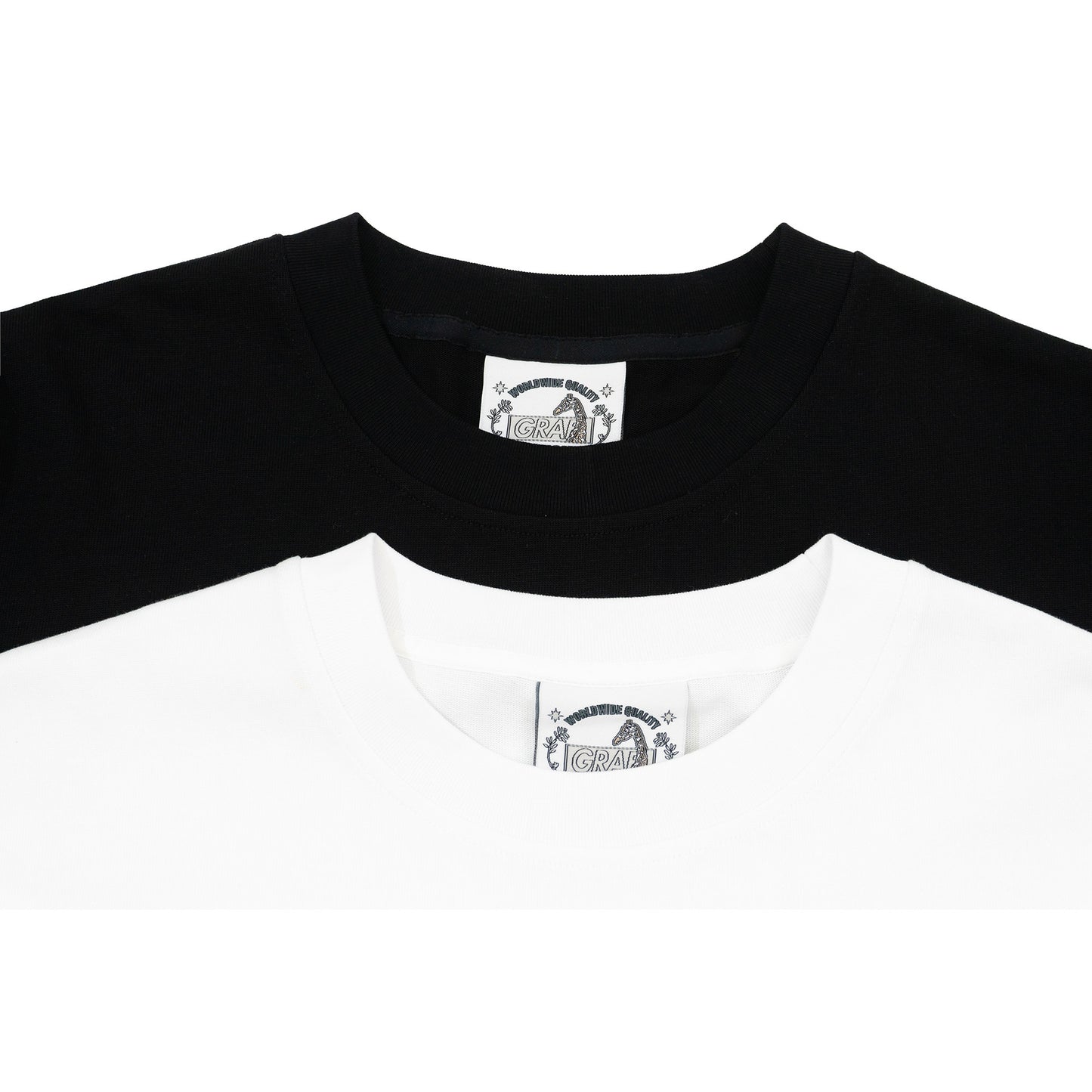 GRAF&WU Vintage Distressed Cracked Abstract Letter Art Print T-shirt