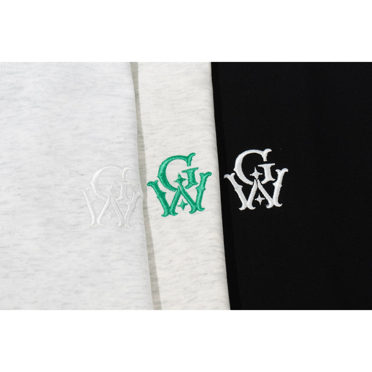 GRAF&WU Embroidered Loose-Fit Cotton Long Sleeve Tee