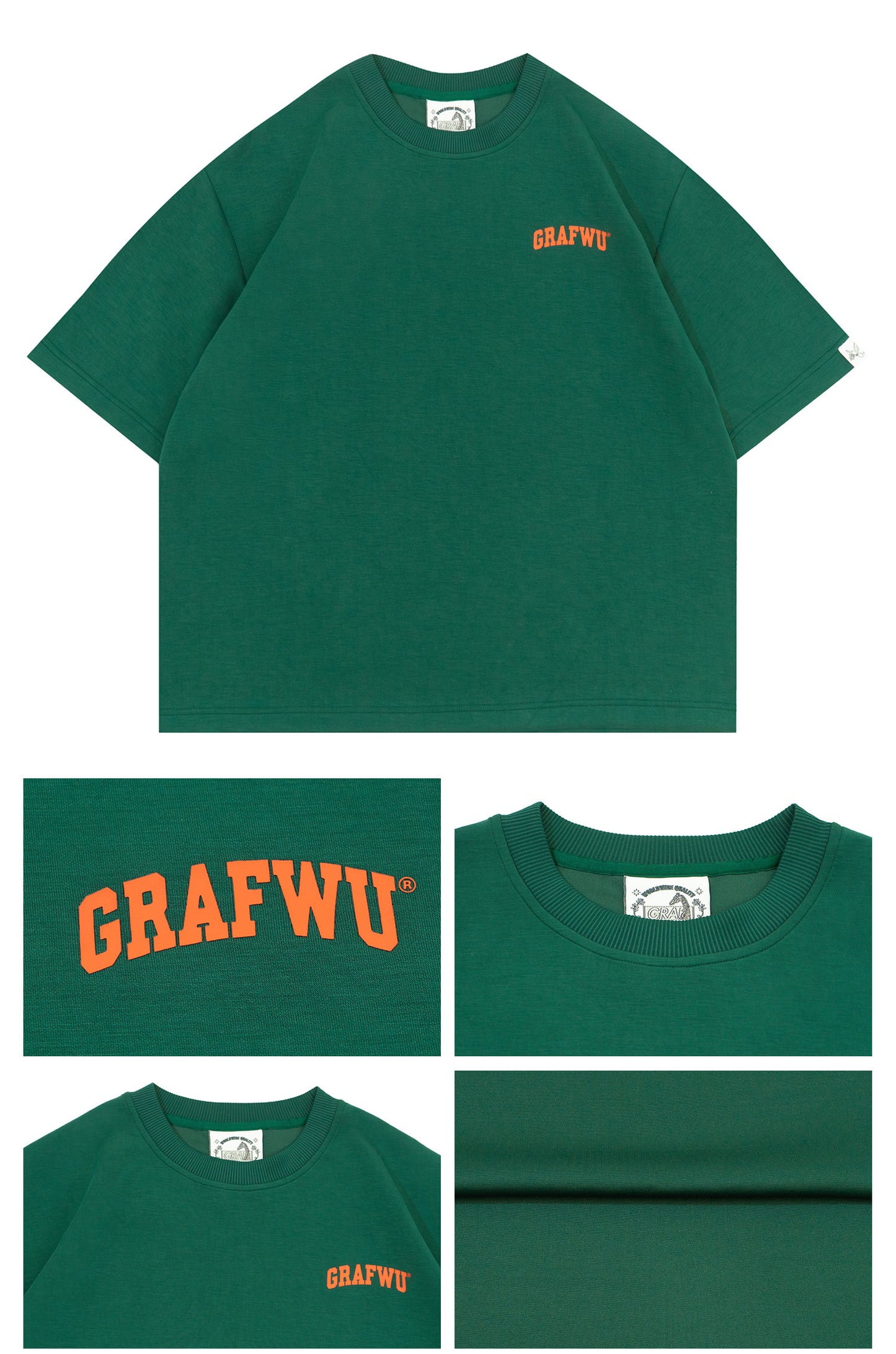 GRAF&WU Logo Fashion Cool Feeling Cozy T-shirt