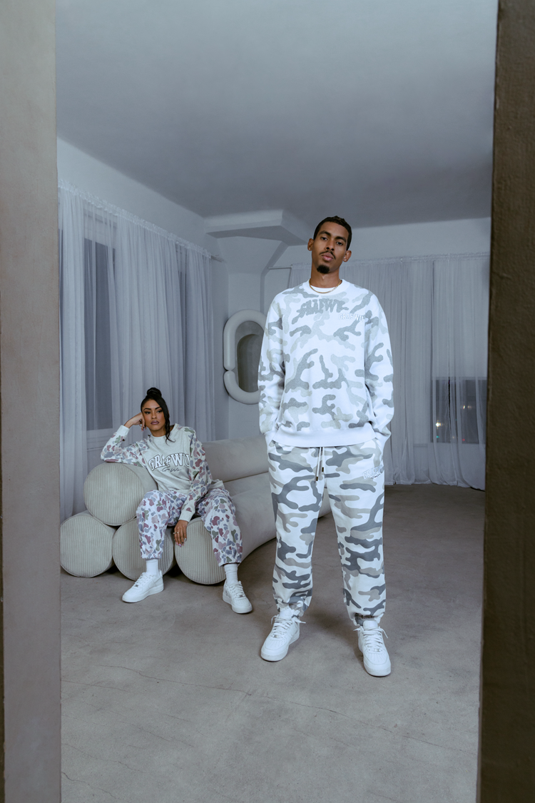 GRAF&WU Duck Hunting Multi-color Camouflage Knitted Sweater