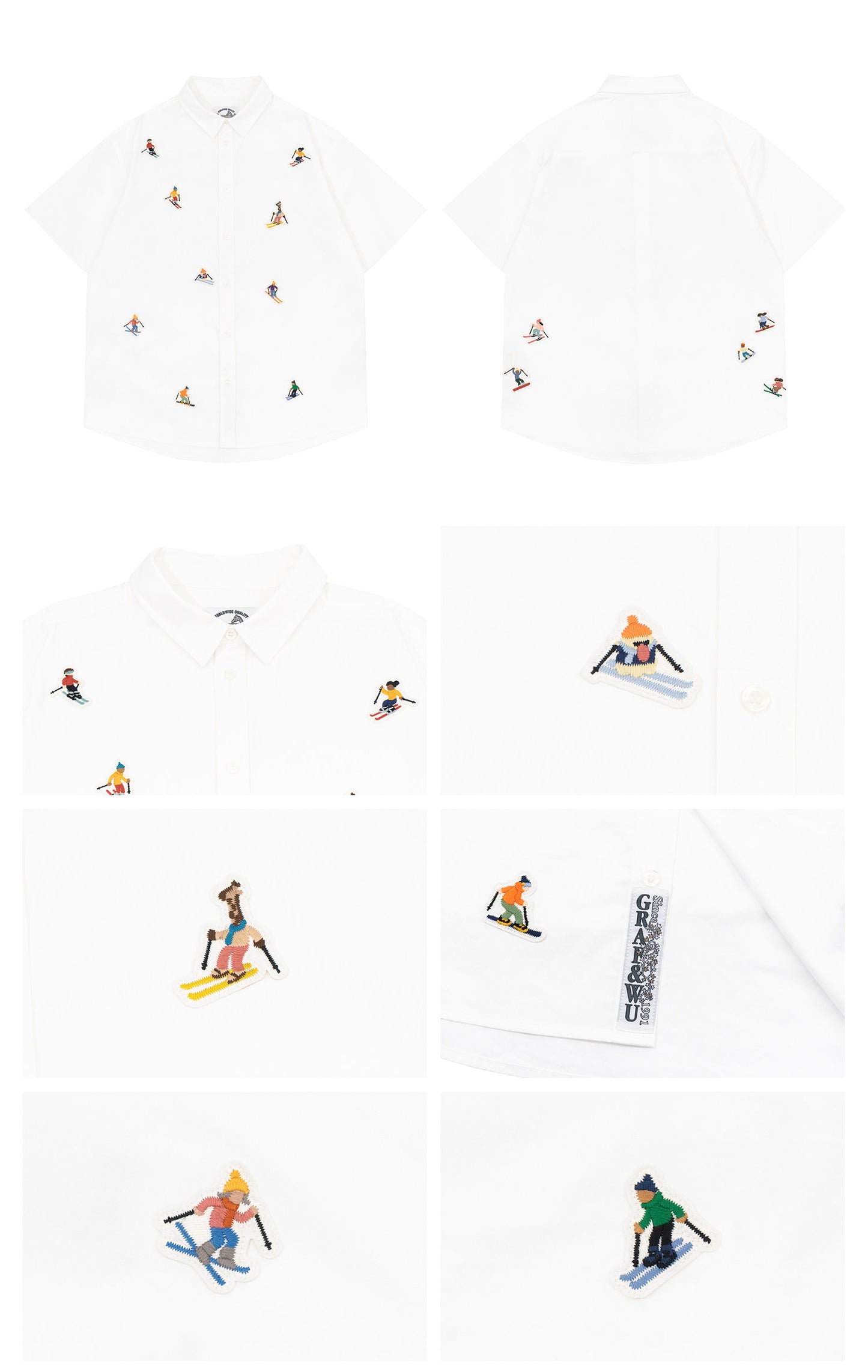 GRAF&WU Sports Giraffe Mini Embroidered T-Shirt