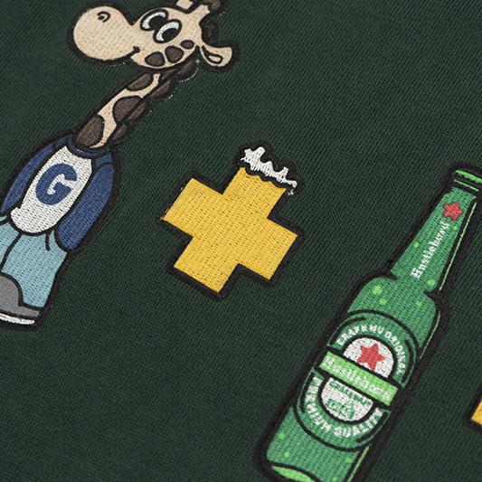 GRAF&WU Drunk Giraffe Funny Fleece Hoodie