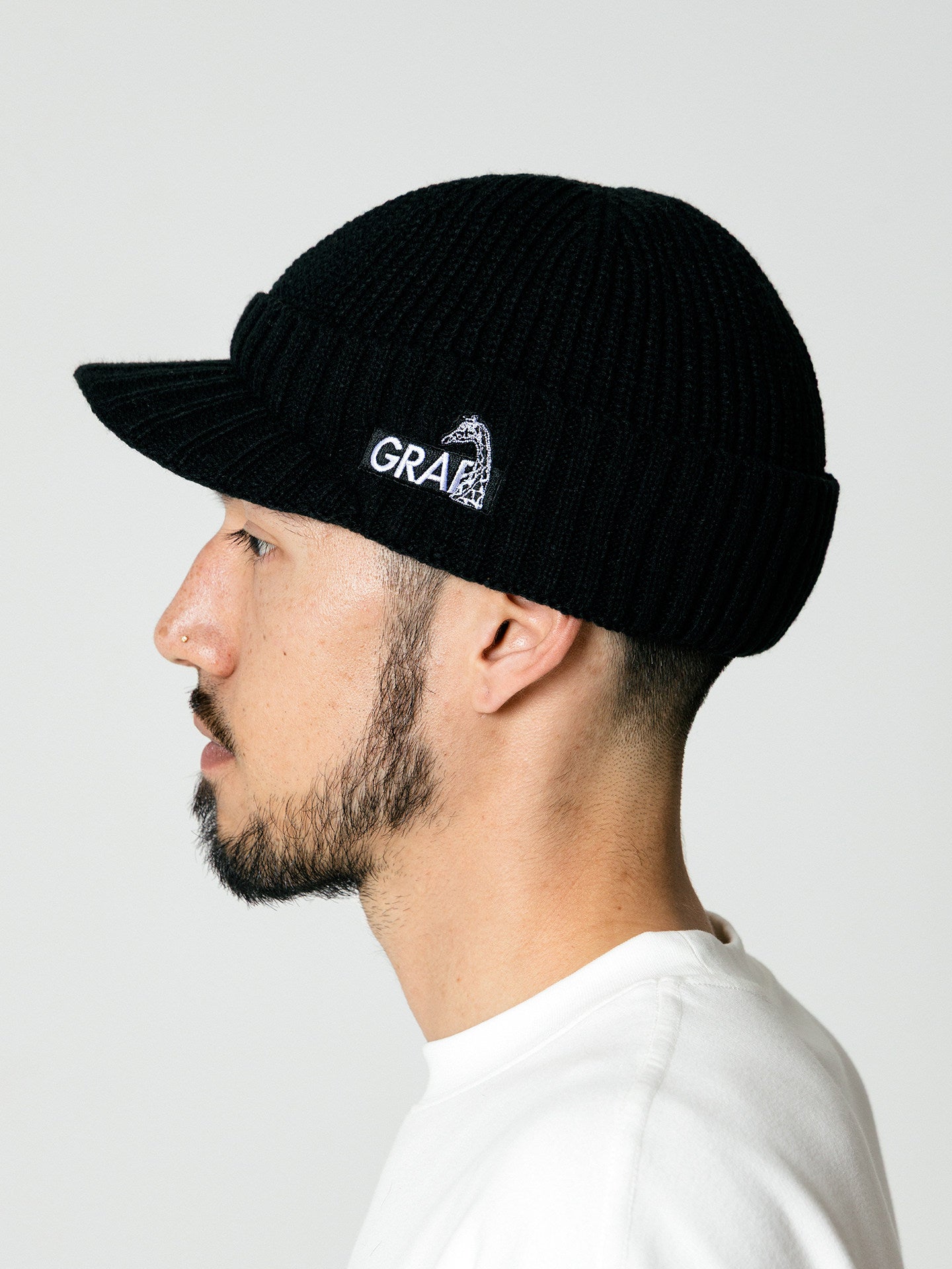 GRAF&WU Giraffe Logo Embroidered Streetwear Knitted Cap