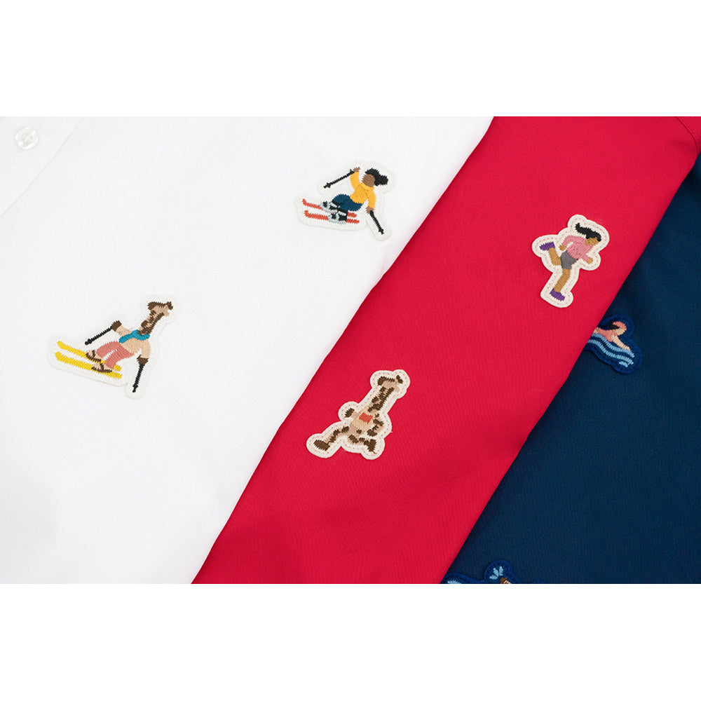 GRAF&WU Sports Giraffe Mini Embroidered T-Shirt