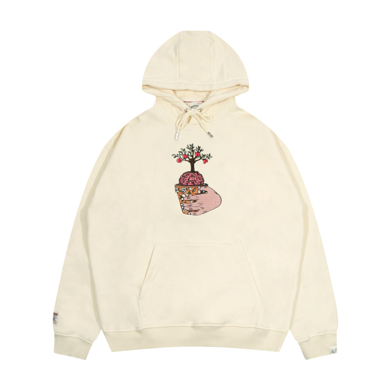 GRAF&WU Brain Potted Plant Hoodie Harvests Creative Fruits Sweatshirt