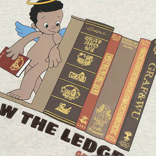 GRAF&WU EricB&Rakim Knowledge Book Angel Graphic Fleece Hoodie Sweatshirt