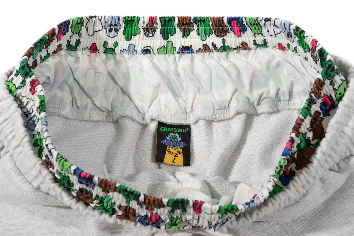 GRAF&WU Alien Booghost Double-Waistband Sweatpants