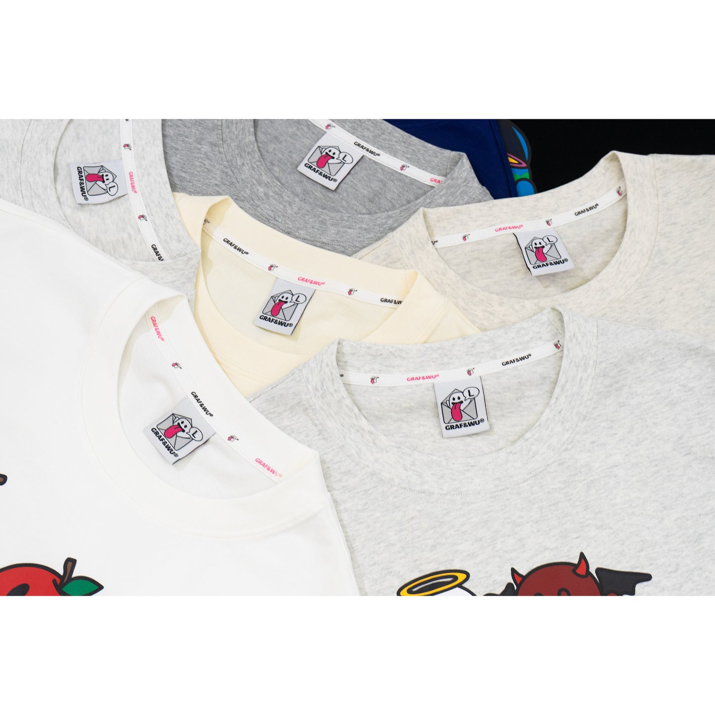 GRAF&WU TwinFlames Soul Mirror Ghost Couple T-Shirt