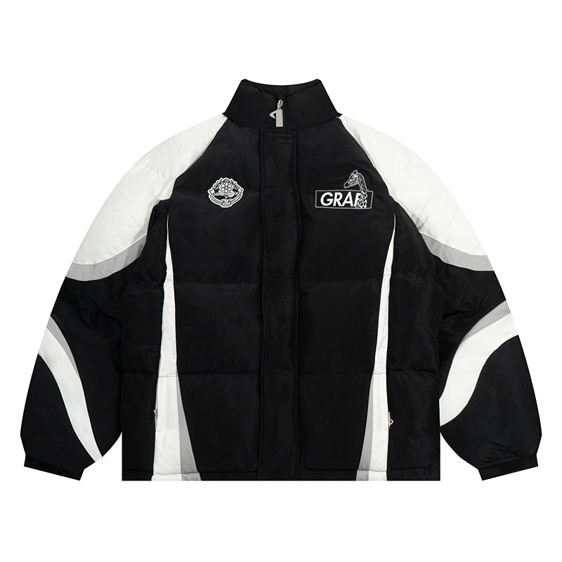 GRAF&WU Blokecore Winter Coat - Thick Warm Unisex Streetwear Jacket