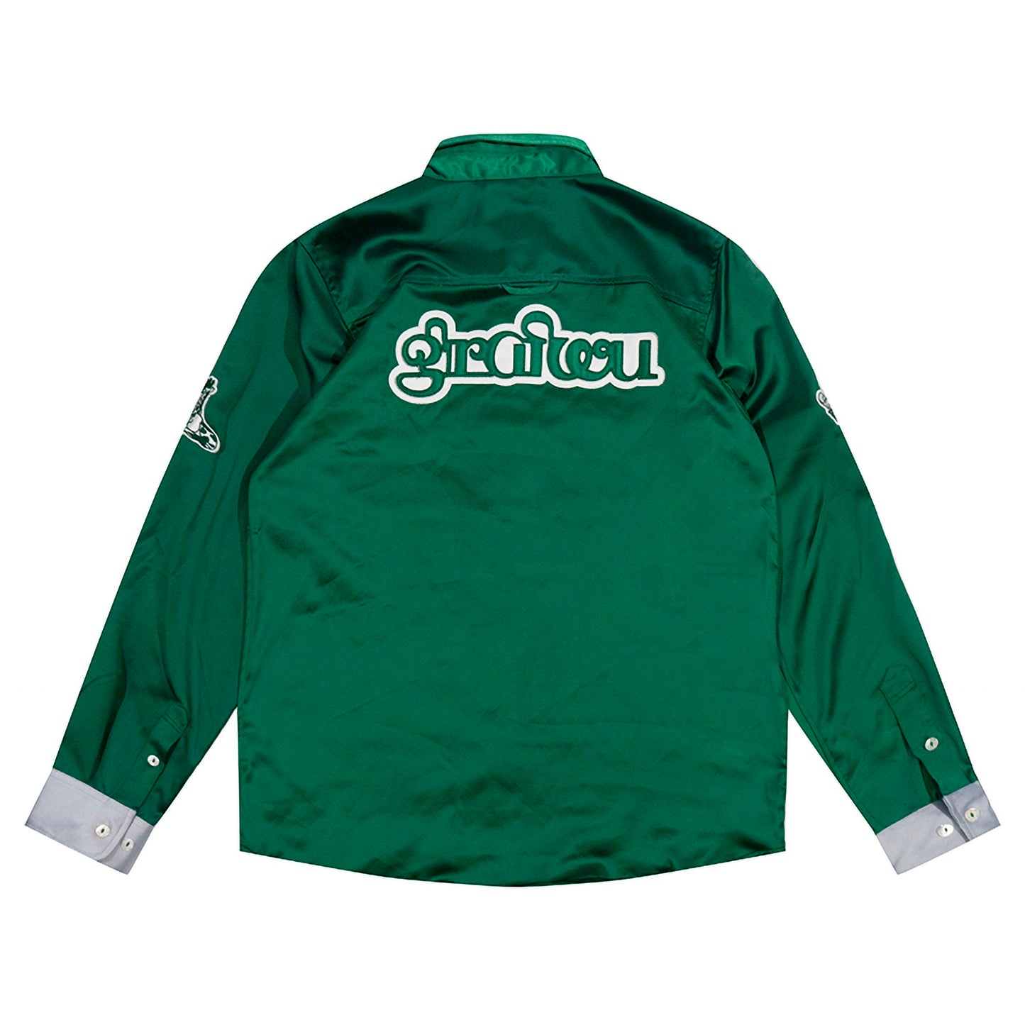 GRAF&WU Boxing Acetate Fabric Streetwear Long-Sleeved Shirt