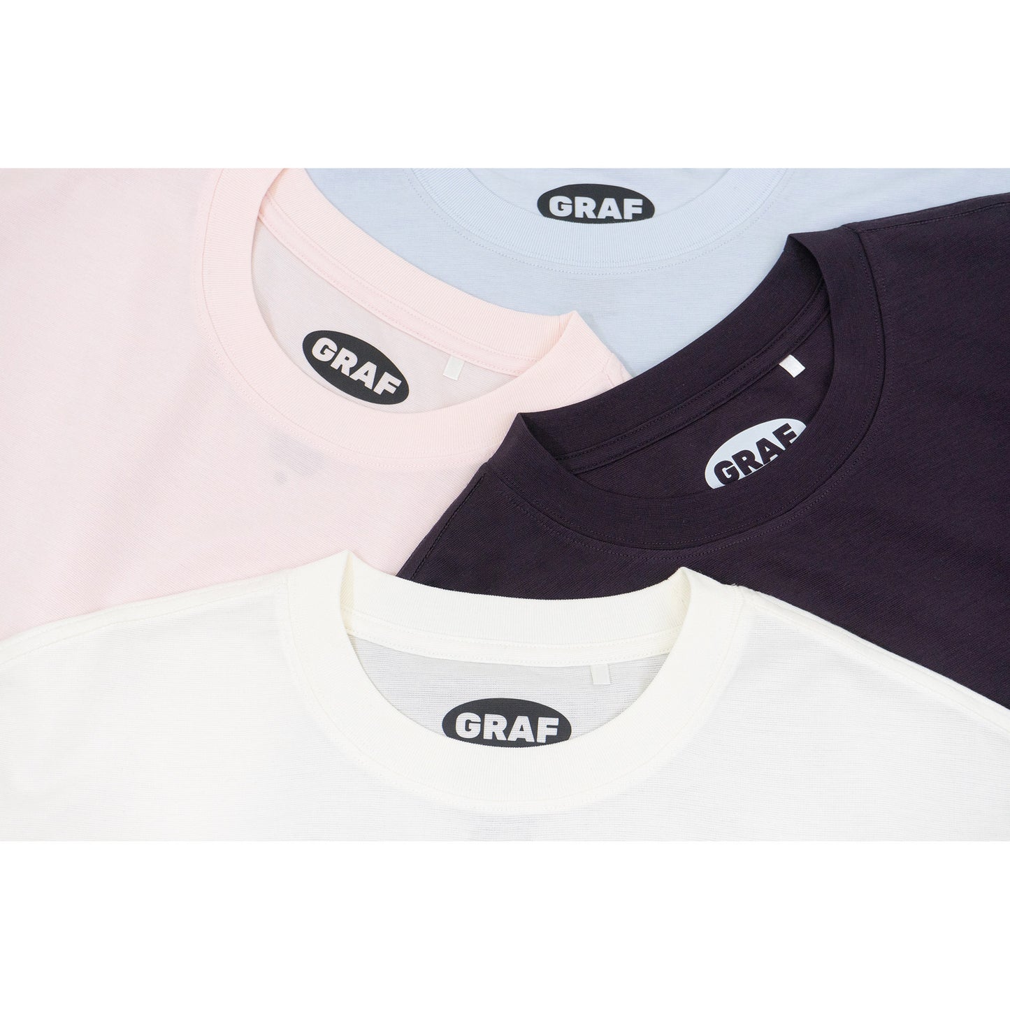 GRAF&WU Mini Embroidered Tencel Cozy Regular Shoulder Fit T-shirt