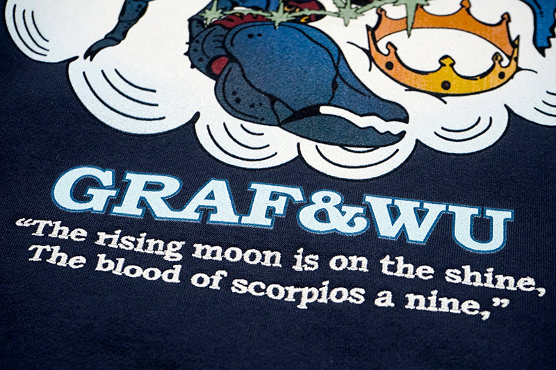 GRAF&WU 12 Constellation Rap Lyrics Embroidery Print Hoodie