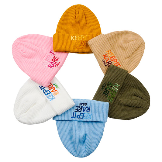 GRAF&WU KEEP IT RARE Colorful Embroidered Knitted Hat