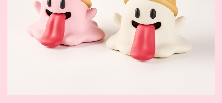 GRAF&WU Limited Edition Ice Cream Cute Ghost EVA Retro Collectible Toy
