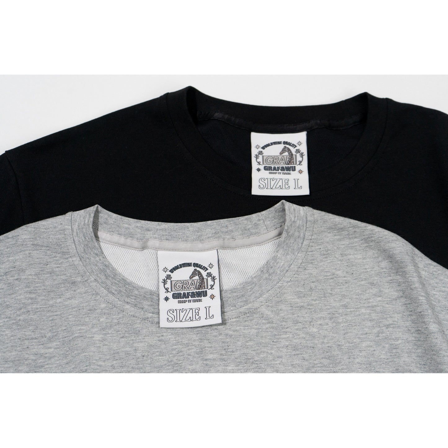 GRAF&WU Letter Print Quick-Drying Cool Feeling Cotton Cozy T-shirt