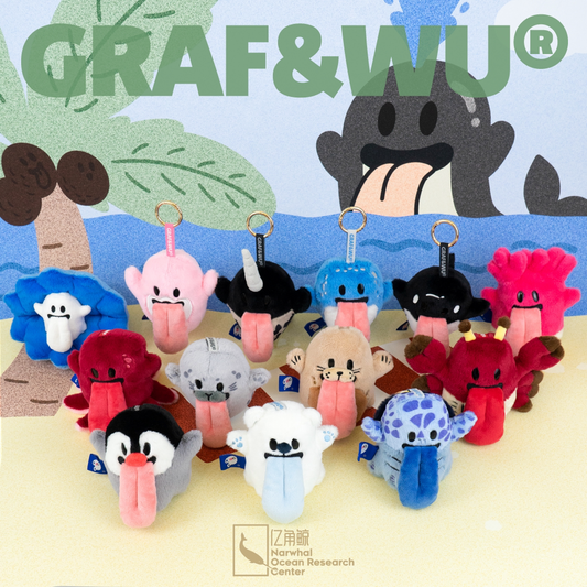 GRAF&WU Ocean Character Series Plush Bagcharm