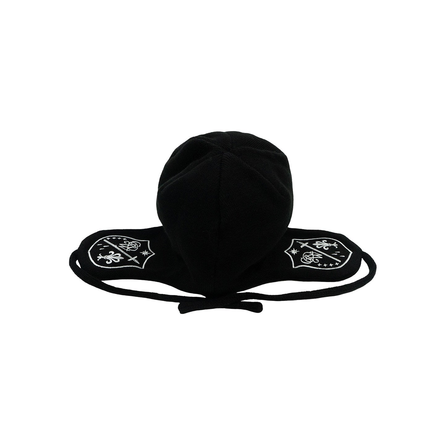 GRAF&WU Badge Embroidered Cycling Earflap Knitted Wool Hat | Winter Trapper Hat