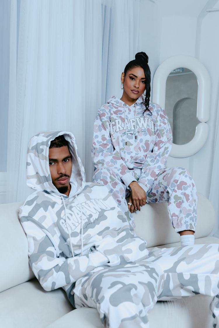 GRAF&WU Hidden Attack Multi-color Camouflage Oversize Hoodie