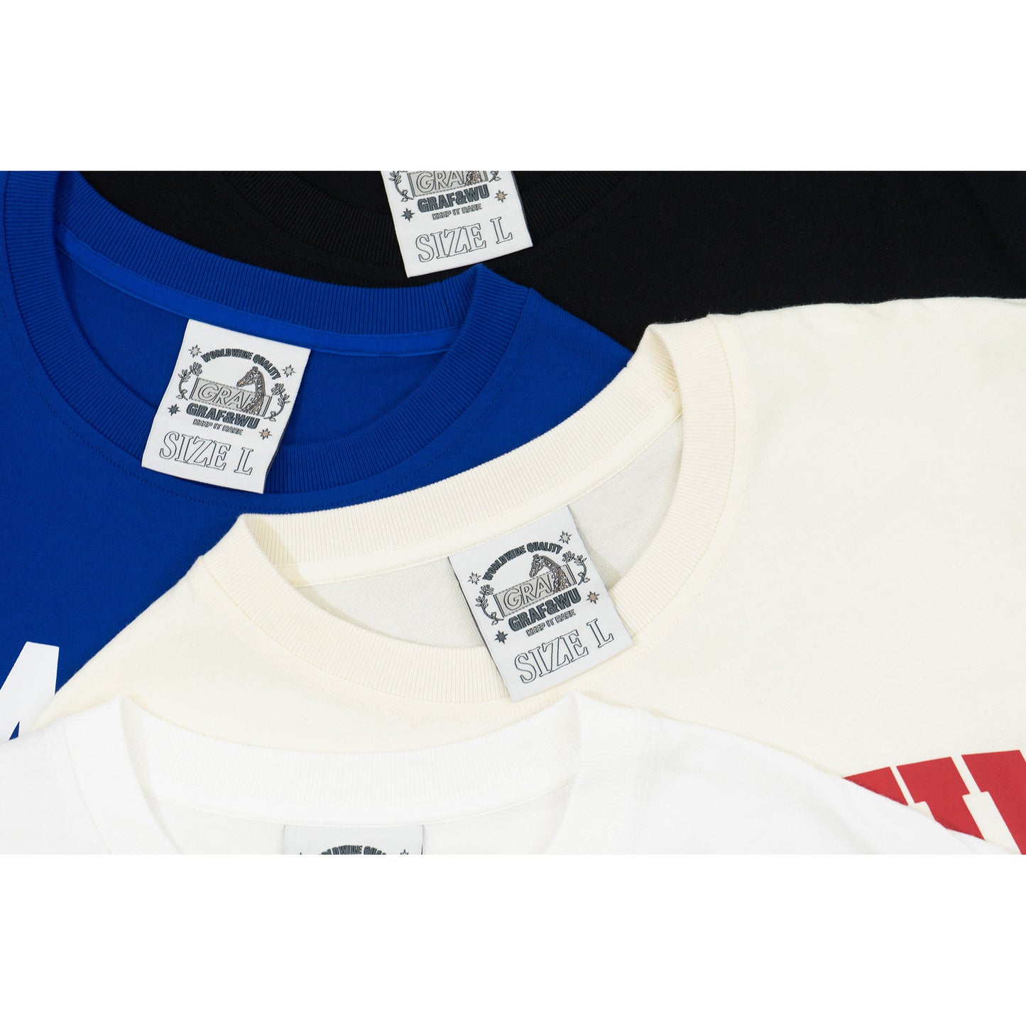 GRAF&WU Brand Logo Fashion Cotton T-shirt