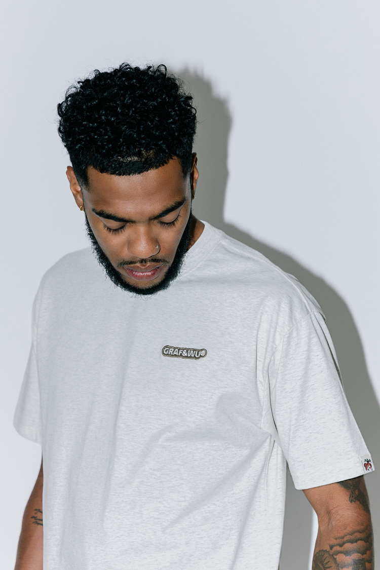 GRAF&WU Street Casual Solid T-Shirt