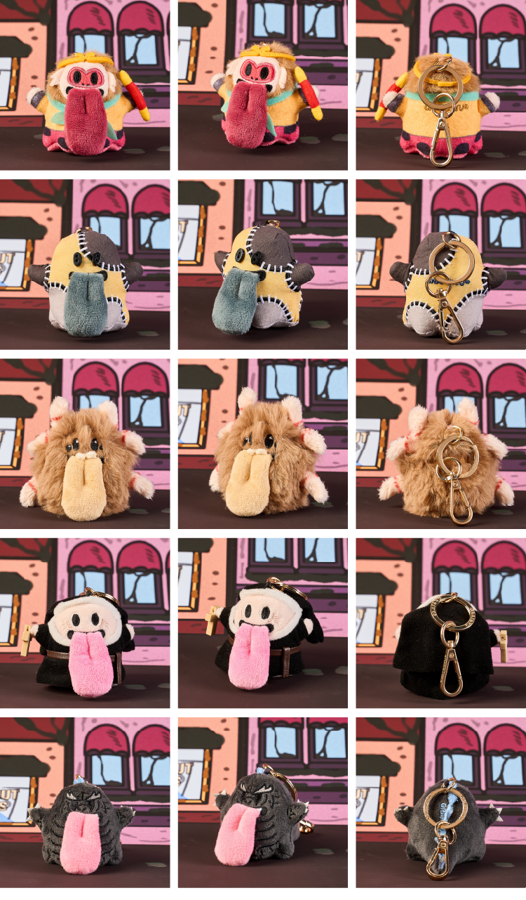 GRAF&WU Halloween Mini Bat Unicorn Cute Ghost Character Trend Keychain