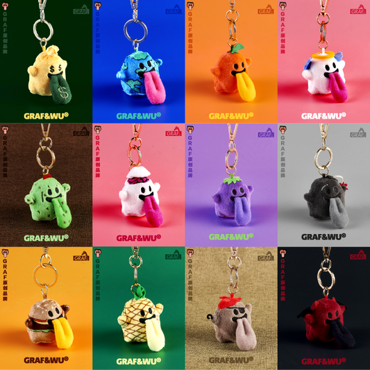 GRAF&WU Mini BooGhost 2.0 Plush Keychain