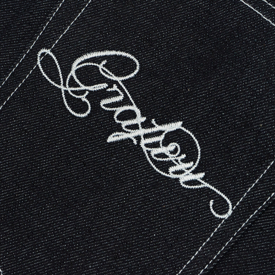 GRAF&WU Fashion Letter Embroidery Casual Baggy Cargo Jeans