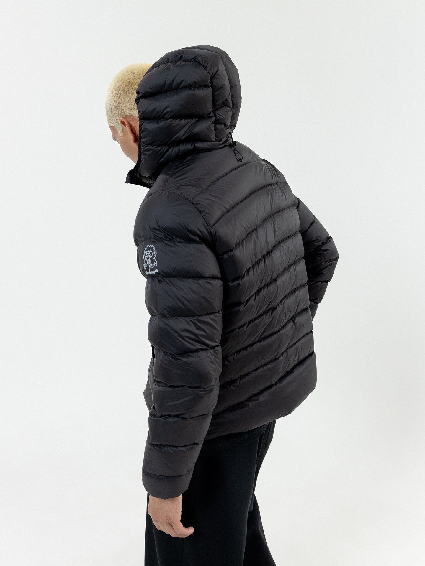 GRAF&WU Yeti Cute Ghost Character Lightweight Fashion Down Jacket