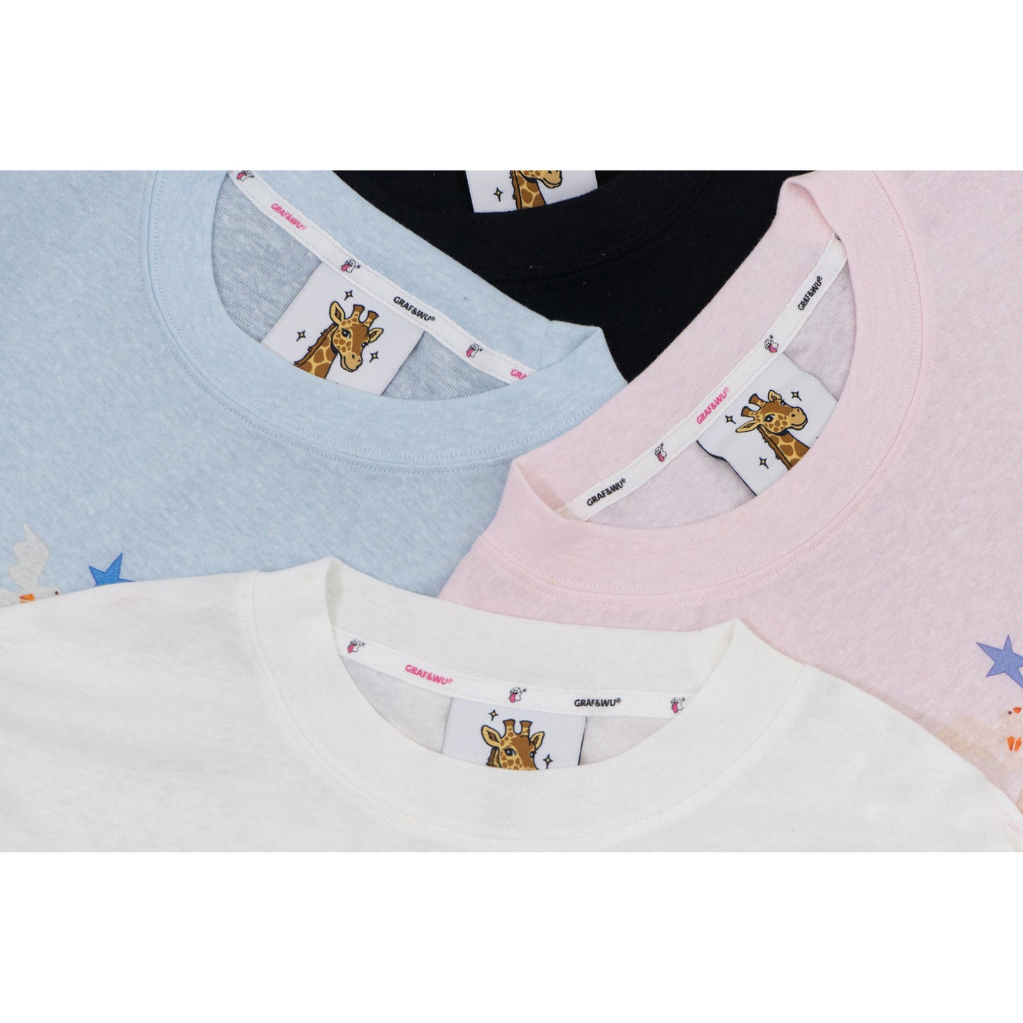 GRAF&WU Watercolor Giraffe Design Lyocell Cool Sunscreen Blouse