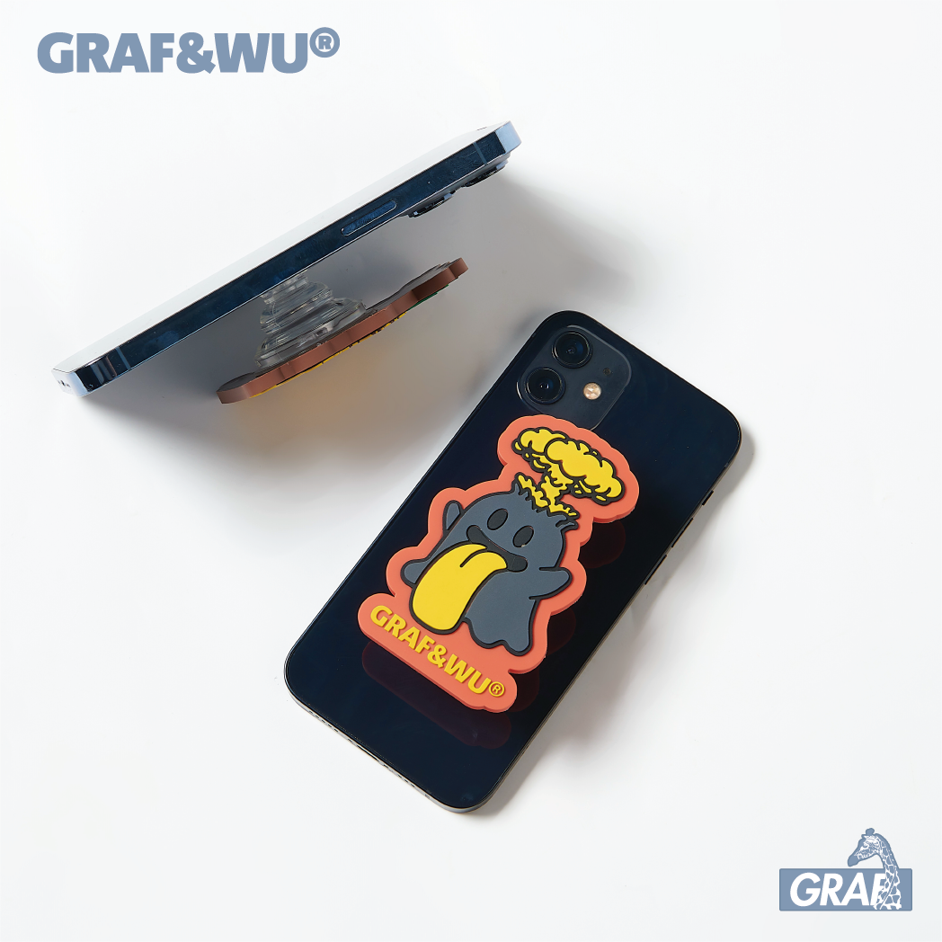 GRAF&WU BooGhost Cute Ghost 2.0 Universal Adhesive Airbag Phone Holder