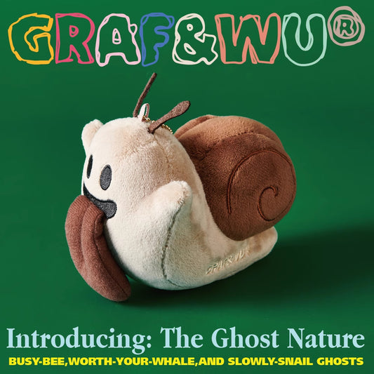 GRAF&WU Bee Whale Snail BooGhost Bag Charm