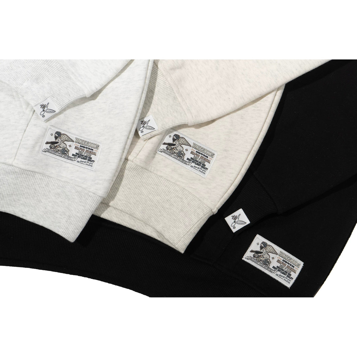 GRAF&WU GW Embroidered Oversized Fleece Hoodie