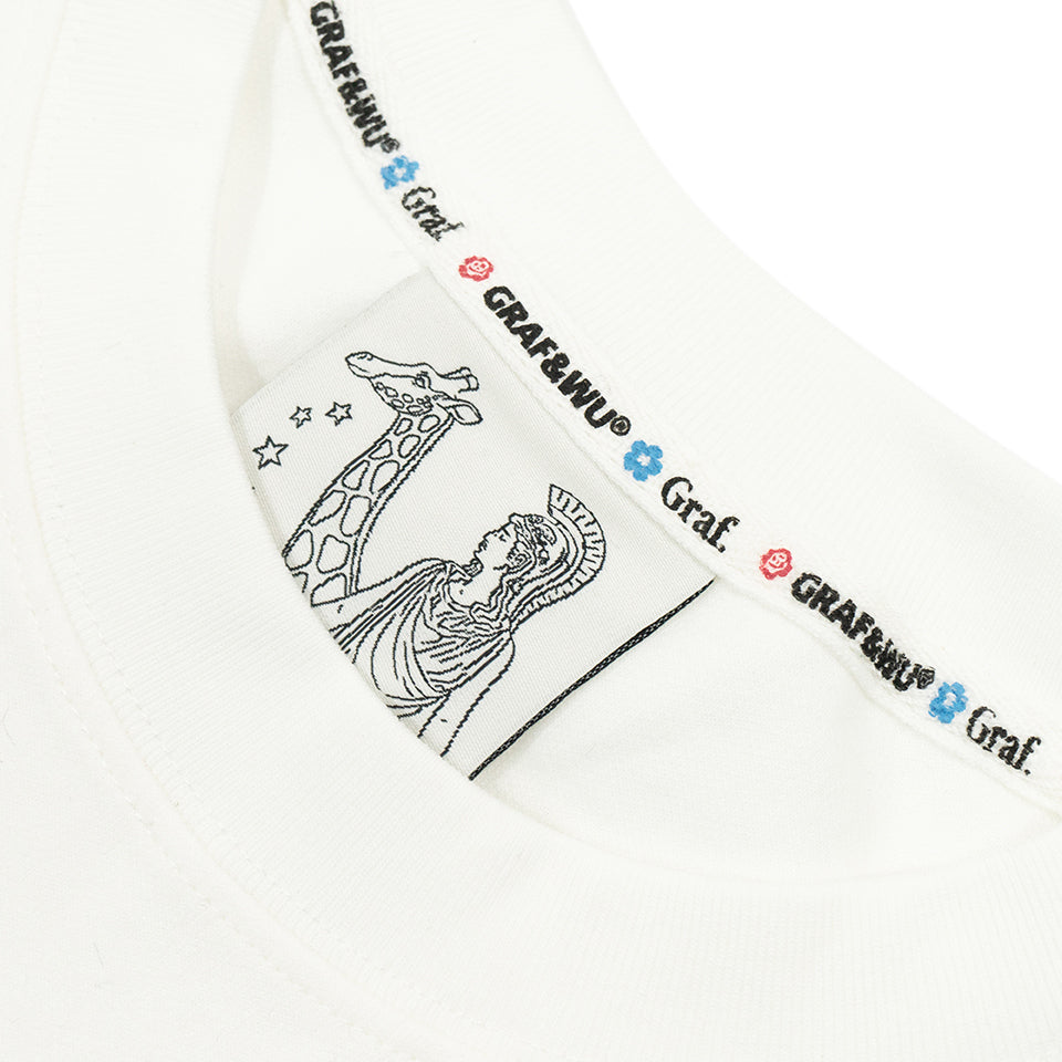 GRAF&WU Cat Giraffe Sketch Graphic Vintage Long Sleeves Shirt