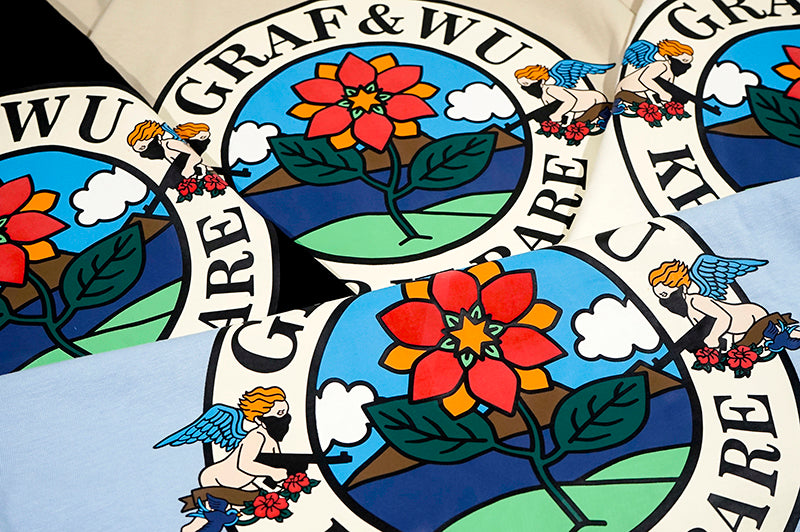 GRAFWU Keep It Rare Flower Angel Badge T-Shirts