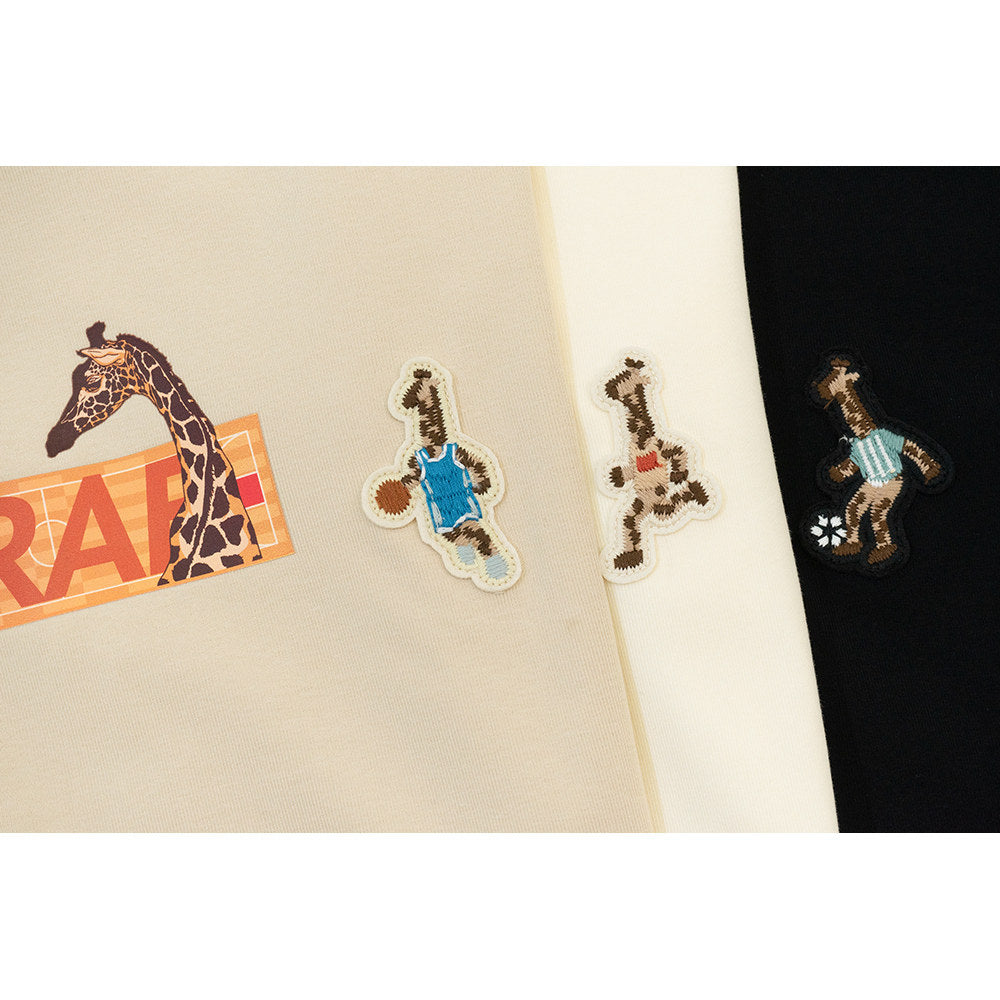 GRAF&WU Y2K Sports Giraffe Mini Embroidered Hot Girls T-Shirt