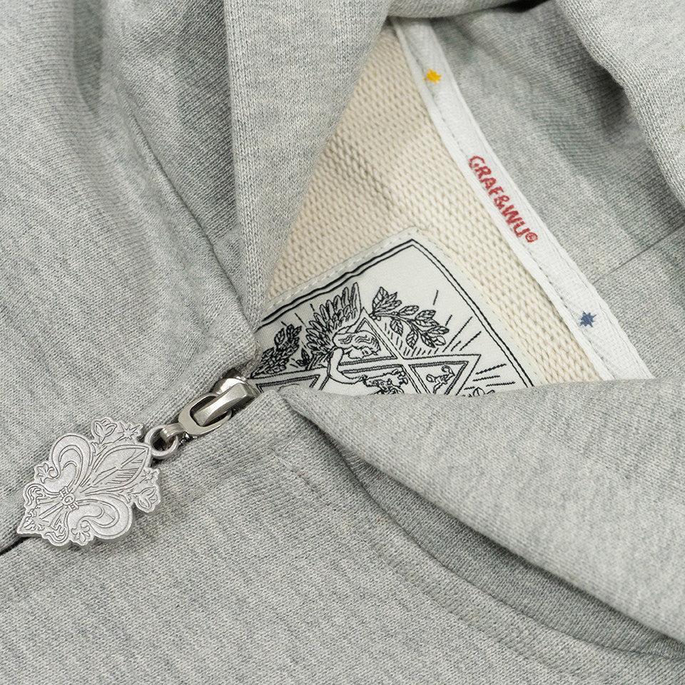 GRAF&WU Dragon Horse Print Retro Letter Graphic Hoodie