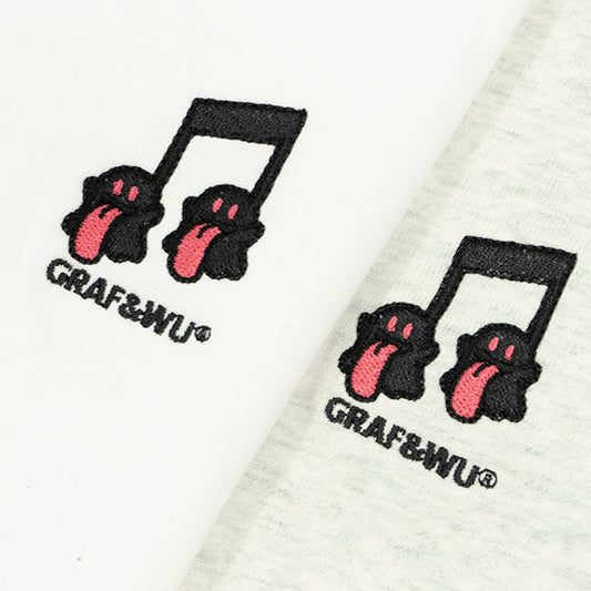 GRAFWU Music Notes Cute Ghost T-Shirts